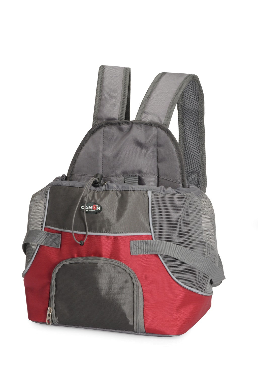 CAMON TRASPORTINO ZAINETTO FRONTALE "PET POCKET" 28x22x26/38 CM ROSSO