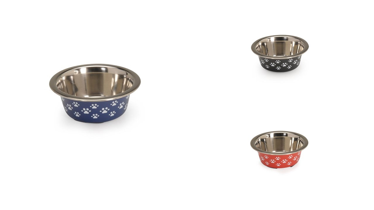 CAMON CANE CIOTOLA ANTISCIVOLO IN ACCIAIO "PAWS" 1,68 LT
