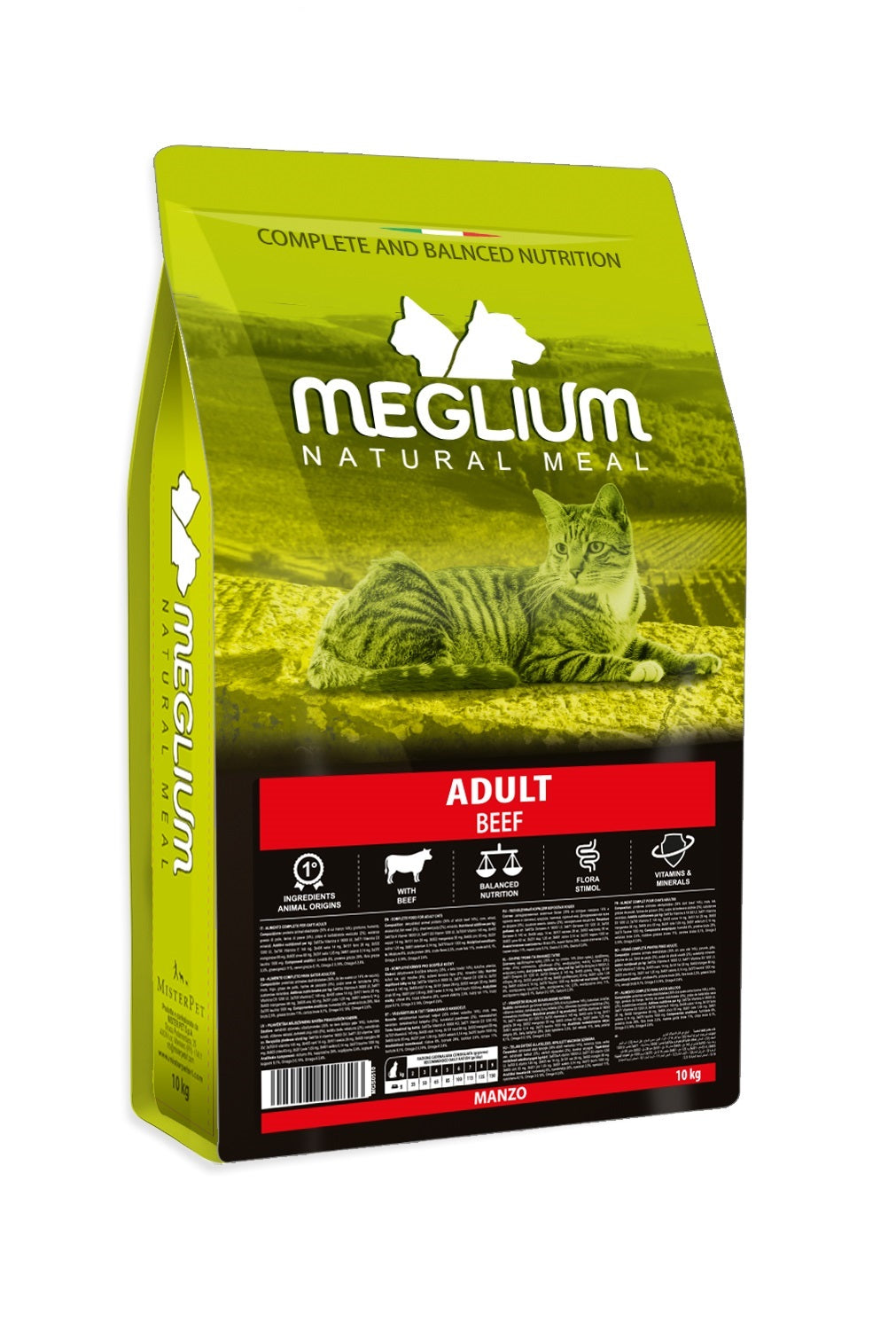 Meglium Gatto Adulto Manzo 1,5 KG