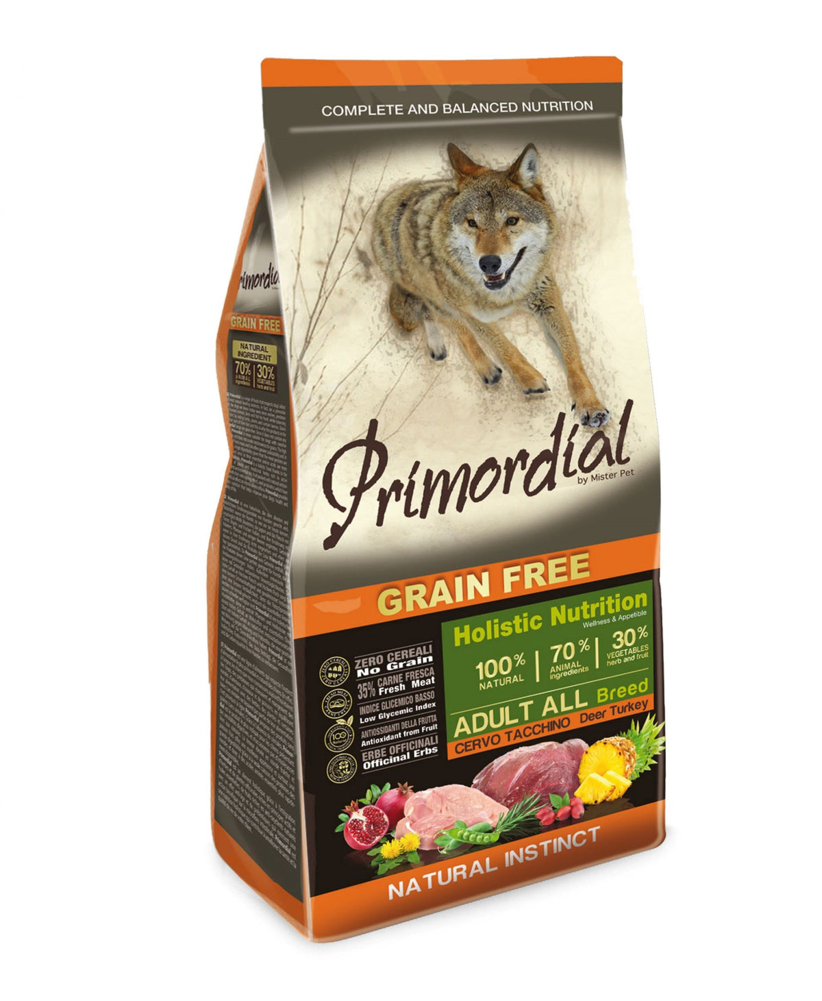 Primordial Cane Adulto All Breeds Cervo & Tacchino 2 KG