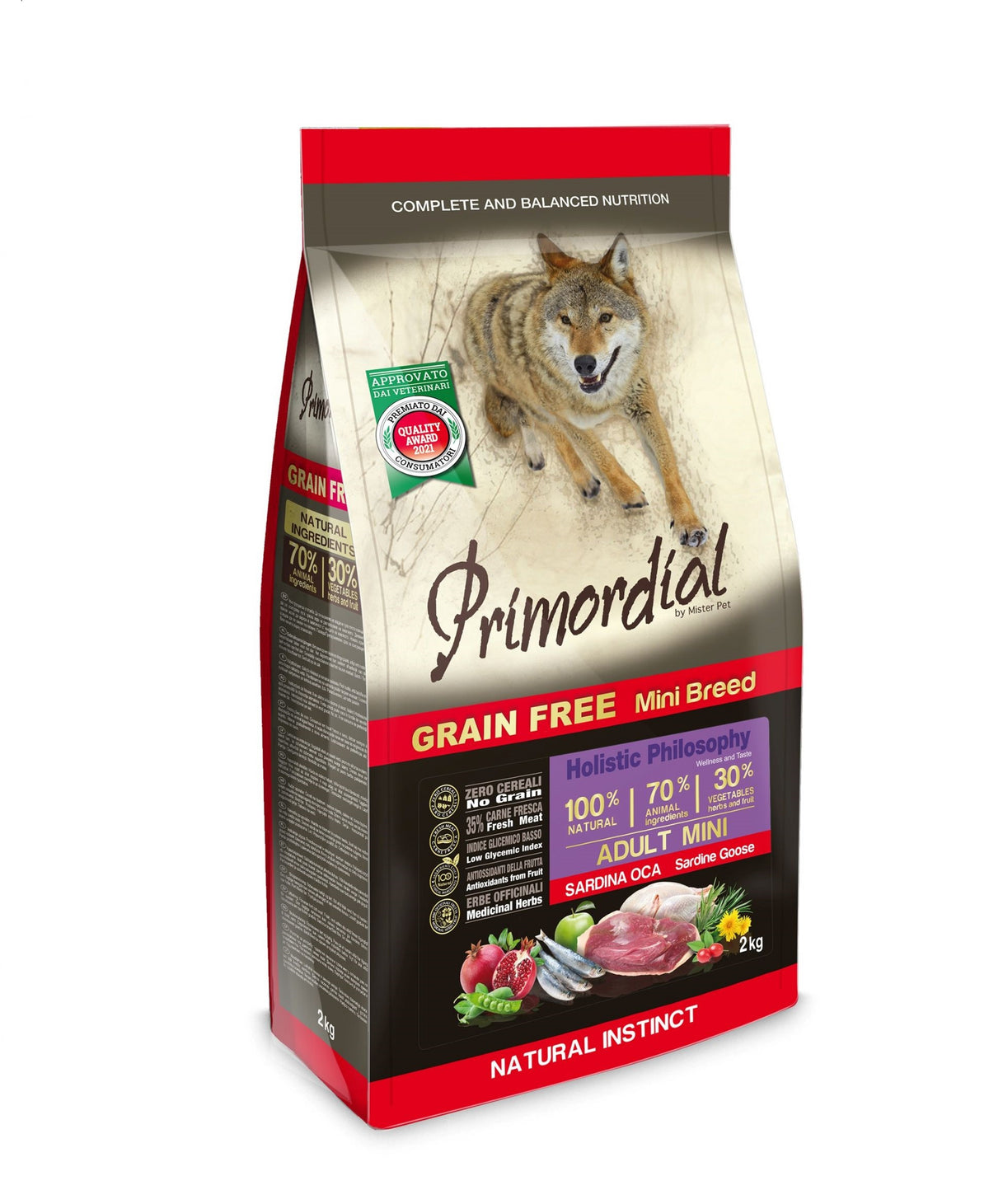 Primordial Cane Adulto Mini Sardine & Oca 2 KG