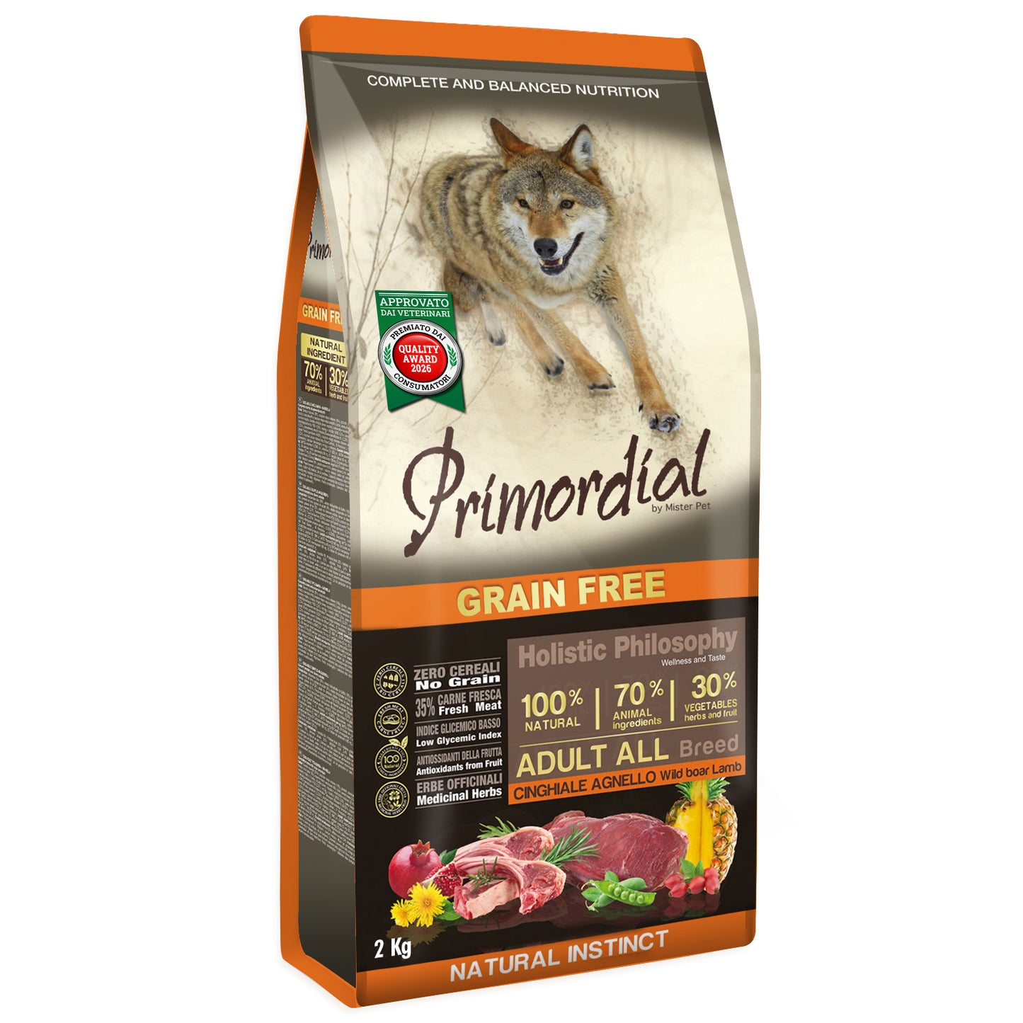 PRIMORDIAL CANE ADULTO ALL BREEDS CINGHIALE & AGNELLO 12 KG