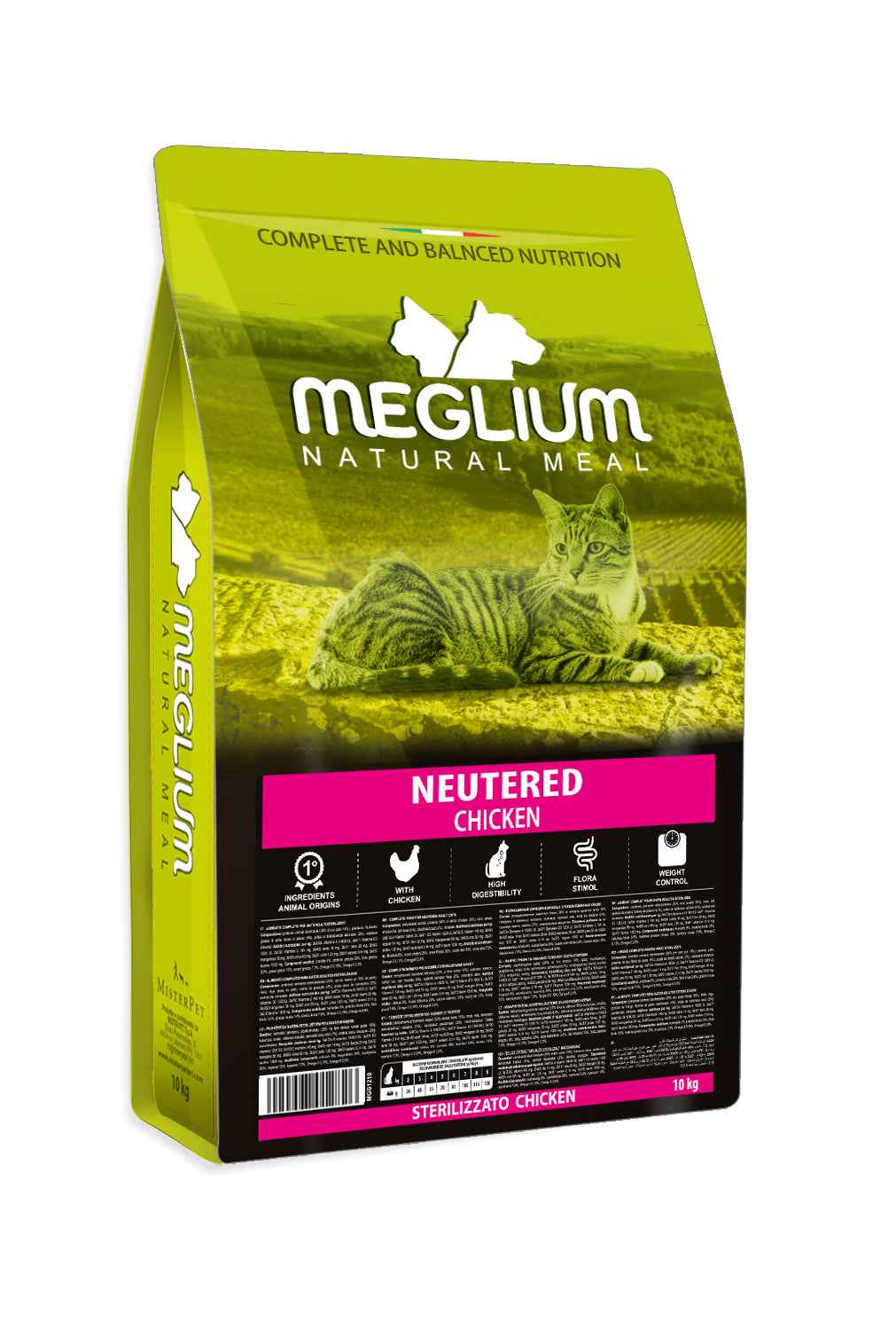MEGLIUM GATTO ADULTO NEUTERED POLLO 10 KG