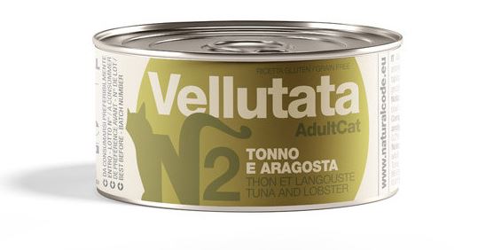 NATURAL CODE GATTO LATTINA (V2) VELLUTATA TONNO & ARAGOSTA 85 GR