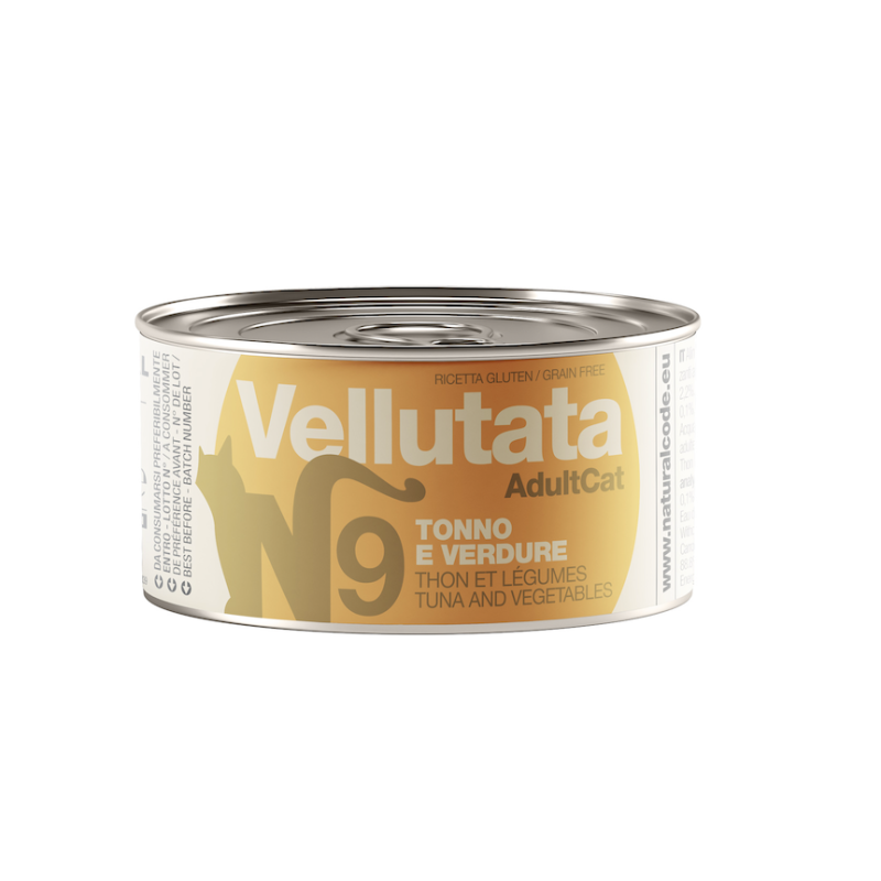 NATURAL CODE GATTO LATTINA (V9) VELLUTATA TONNO & VERDURE 85 GR