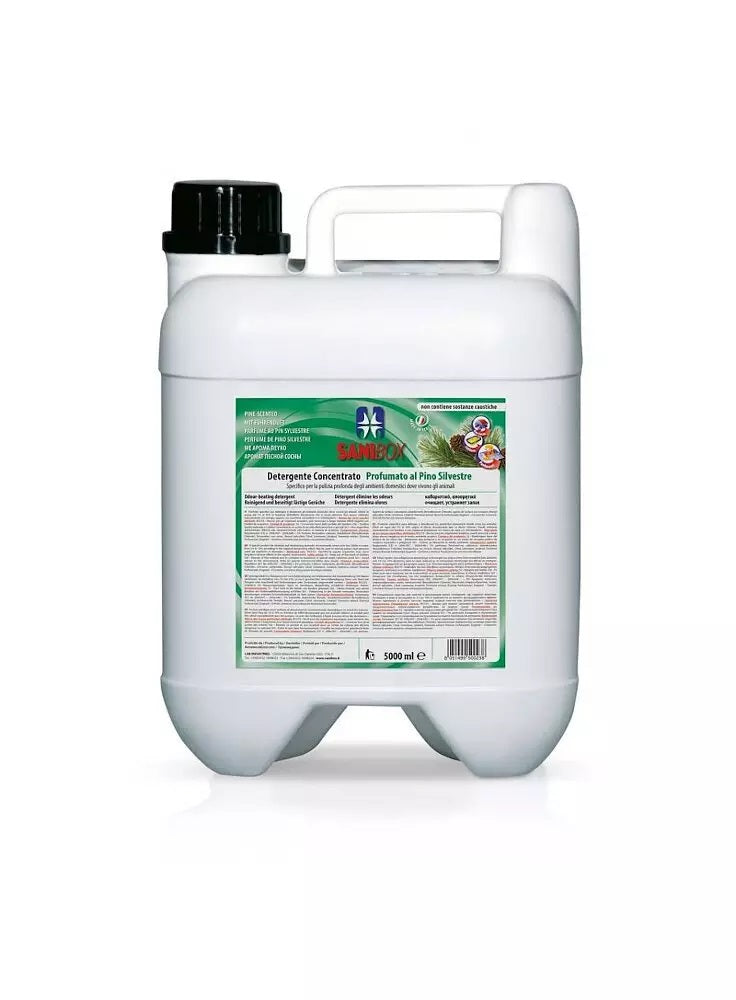 PET PROFESSIONAL SANIBOX TANICA DETERGENTE CONCENTRATO PINO SILVESTRE 5 LT