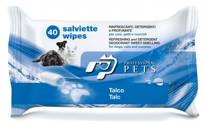 PET PROFESSIONAL SALVIETTE TALCO 40 PZ