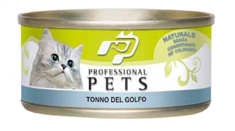 Pet Professional Gatto Adulto Tonno del Golfo Lattina 70 g