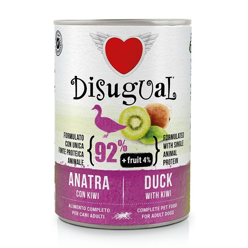Disugual Cane Fruit Adulto Anatra & Kiwi Lattina 400 g