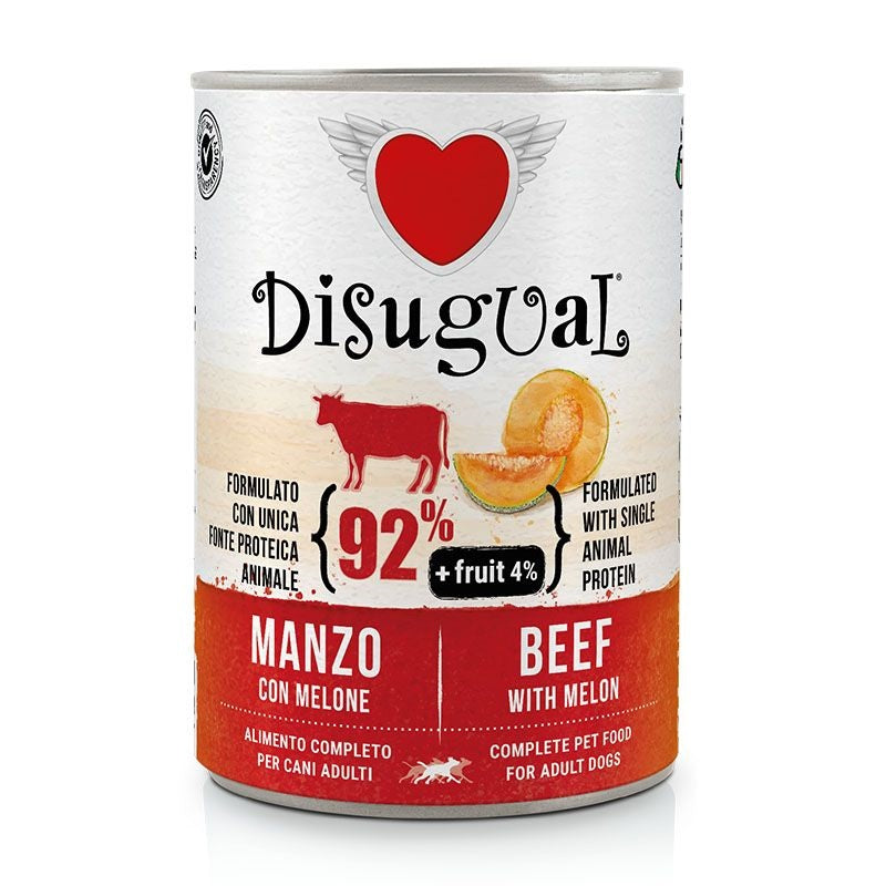 Disugual Cane Fruit Adulto Manzo & Melone Lattina 400 g