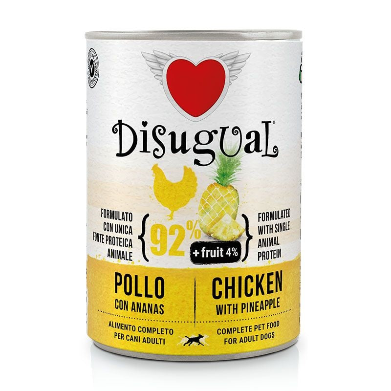 Disugual Cane Fruit Adulto Pollo & Ananas Lattina 400 g