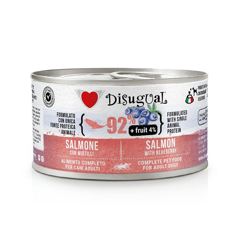 Disugual Cane Fruit Adulto Salmone & Mirtilli Lattina 150 g
