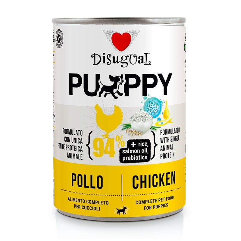 Disugual Cane Puppy Monoproteico Pollo Lattina 400 g