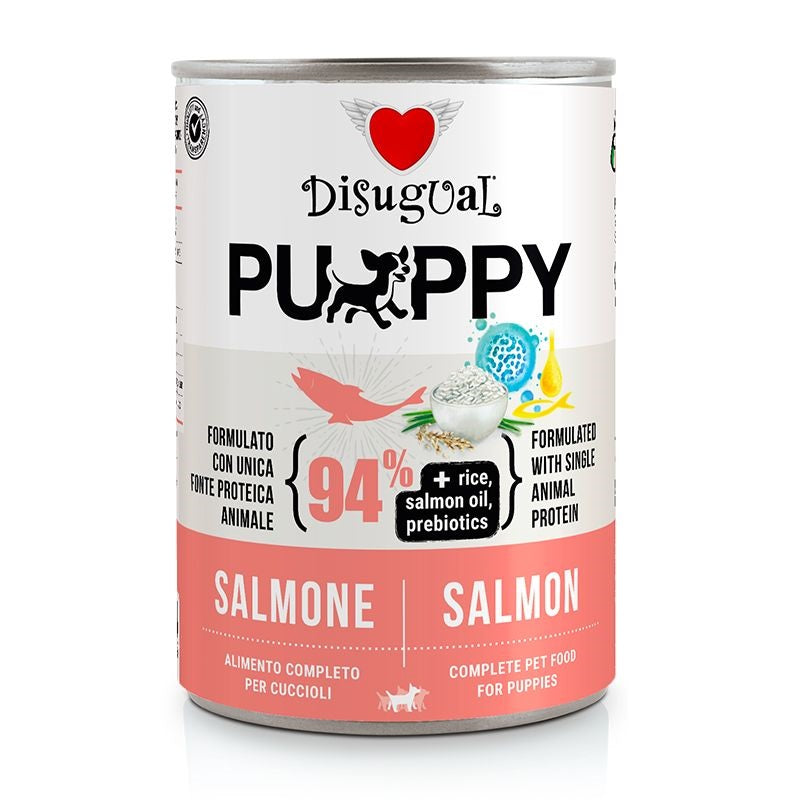 DISUGUAL CANE PUPPY MONOPROTEICO SALMONE LATTINA 400 GR