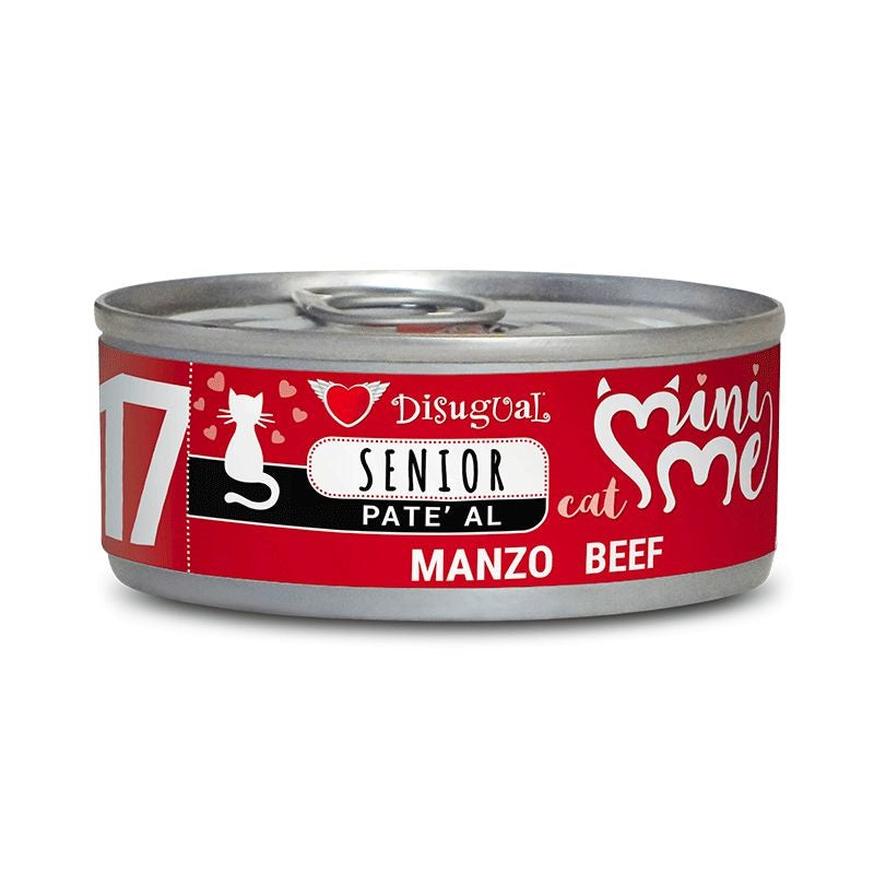Disugual Gatto Minime (17) Senior Manzo Lattina 85 g