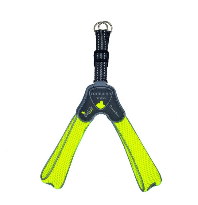 CORALPINA CANE PETTORINA 5TORRI TG. "7" 50-60 CM GIALLO FLUO