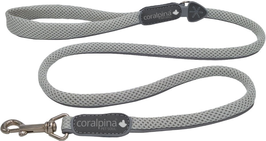CORALPINA CANE GUINZAGLIO 5TORRI PER TG. "7-8" GRIGIO