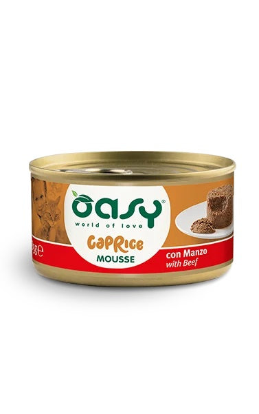 Oasy Gatto Caprice Mousse Adulto Manzo 85 g
