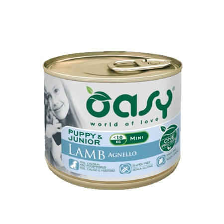 OASY CANE OAP PUPPY&JUNIOR SMALL&MINI AGNELLO 200 GR