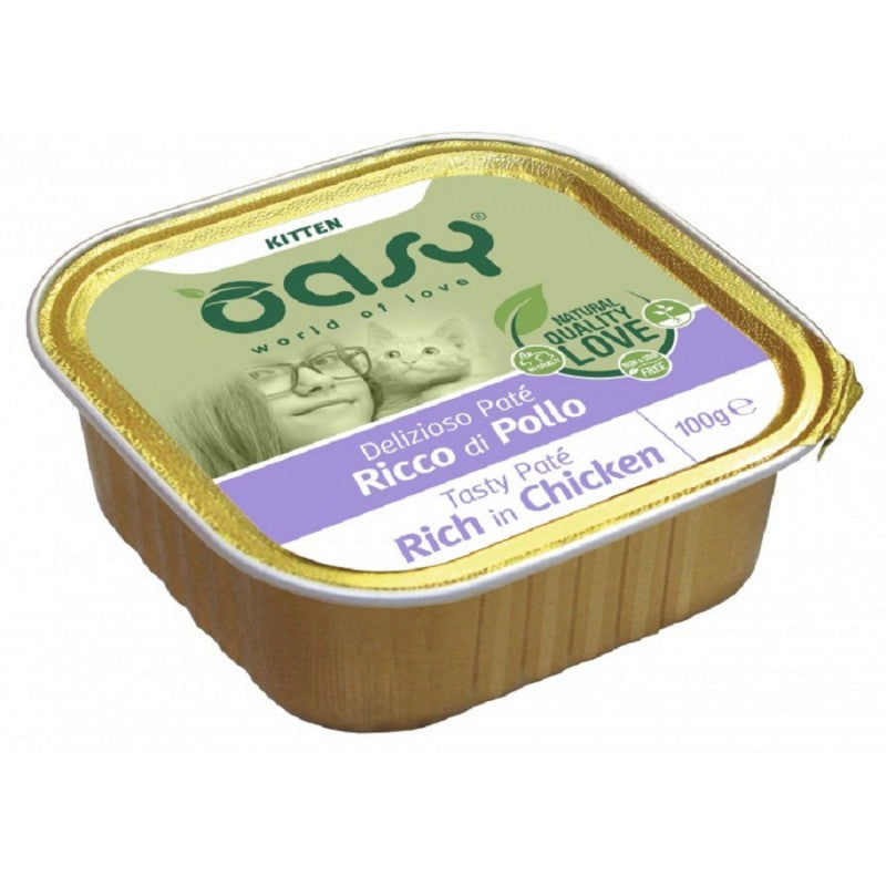 OASY GATTO DELIZIOSO PATE' KITTEN POLLO 100 GR