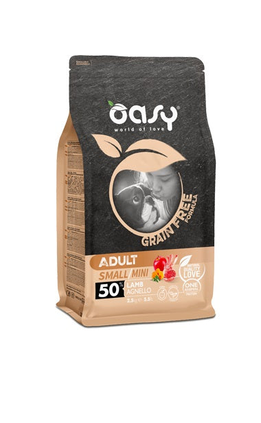 OASY CANE GRAIN FREE ADULTO SMALL&MINI AGNELLO 2,5 KG
