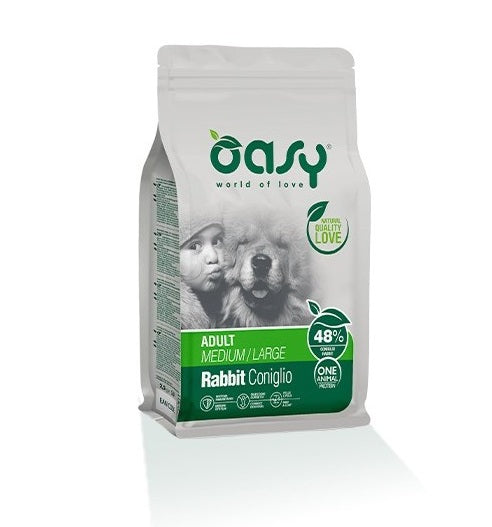 OASY CANE OAP ADULTO MEDIUM&LARGE CONIGLIO 2,5 KG NEW PACK