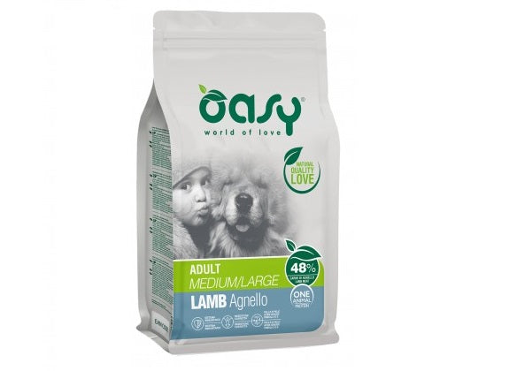 OASY CANE OAP ADULTO MEDIUM&LARGE AGNELLO 12 KG NEW PACK