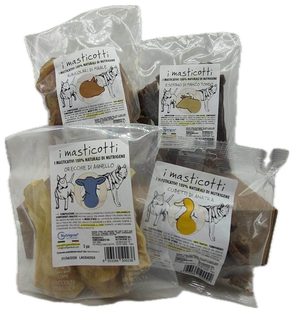 NUTRIGENE IMASTICOTTI - ESOFAGO DI MANZO TONDO 100 GR