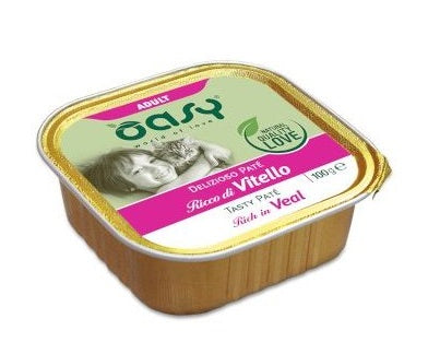Oasy Gatto Delizioso Pate' Adulto Vitello 100 g