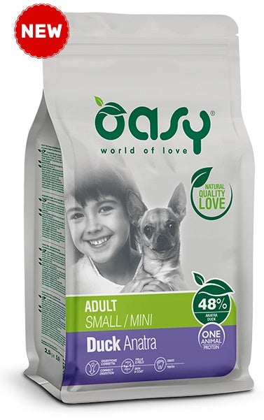OASY CANE OAP ADULTO SMALL&MINI ANATRA 800 GR