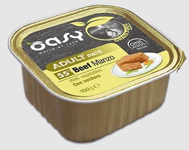 OASY CANE GRAIN FREE ADULTO MANZO & VERDURE 150 GR