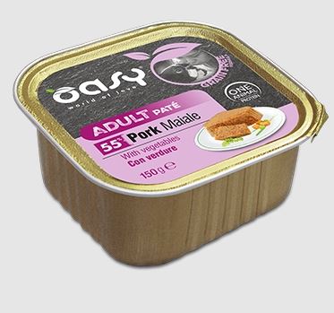 Oasy Cane Grain Free Adulto Maiale & Verdure 150 g