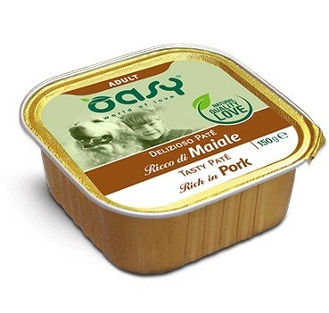 Oasy Cane Delizioso Pate' Adulto Maiale 150 g