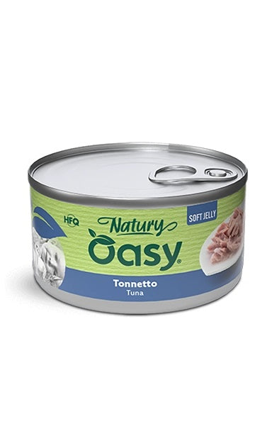 OASY GATTO NATURY SOFT JELLY IN LATTINA ADULTO TONNETTO 85 GR