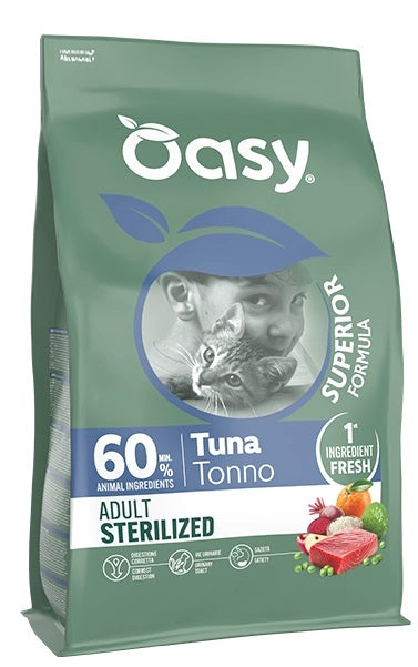 OASY GATTO SUPERIOR FORMULA ADULTO STERILIZZATO TONNO 300 GR