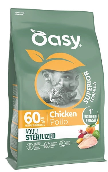 OASY GATTO SUPERIOR FORMULA ADULTO STERILIZZATO POLLO 300 GR