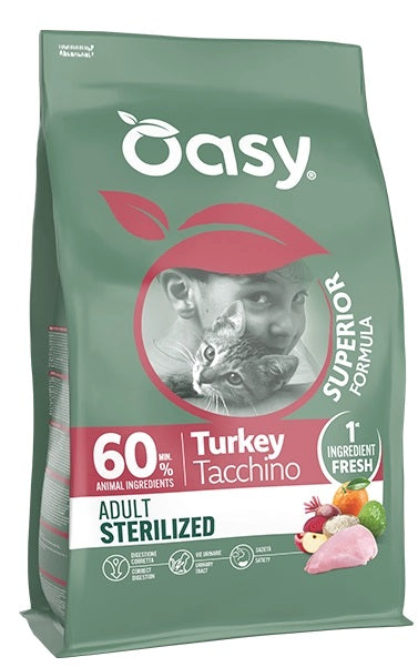 OASY GATTO SUPERIOR FORMULA ADULTO STERILIZZATO TACCHINO 300 GR
