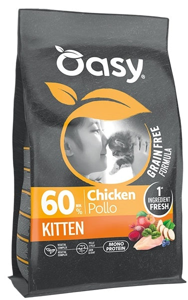 OASY GATTO GRAIN FREE FORMULA KITTEN POLLO 1,5 KG