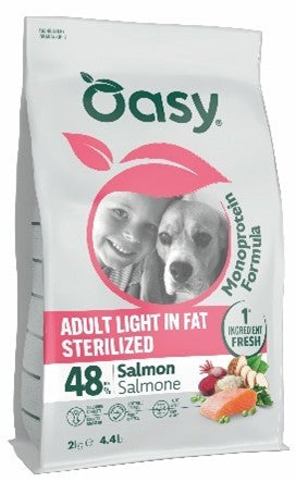 OASY CANE MONOPROTEIN FORMULA ADULTO LIGHT IN FAT STERILIZED SALMONE 10 KG