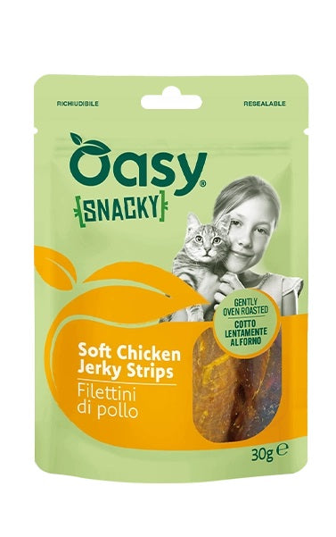 OASY GATTO SNACK SNACKY ADULTO FILETTINI DI POLLO 30 GR