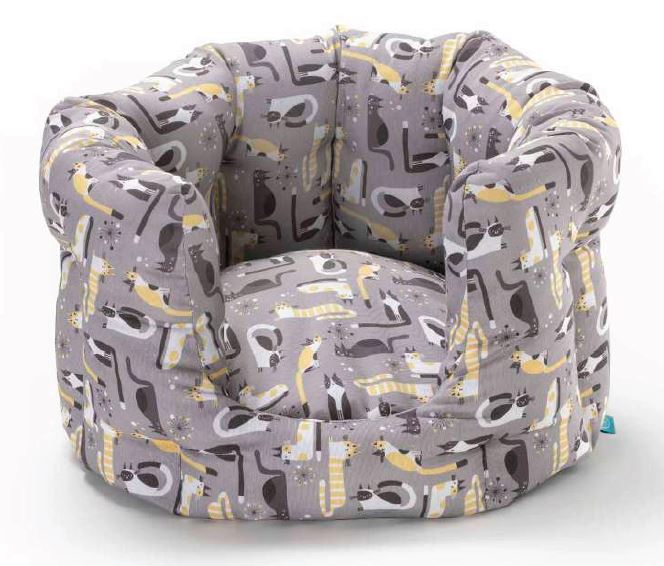 LEO PET GATTO CUCCIA ROTONDA "CORFÙ FUNNY CATS" 50x45x27 CM