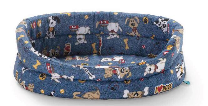 LEO PET CANE CUCCIA OVALE "ORFEO LOVE MY DOG" 65x60x17 CM
