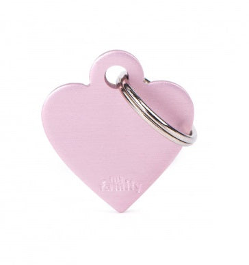 MY FAMILY MEDAGLIETTA SMALL HEART ALUMINUM PINK alimento per cani e gatti | Pet Care Italia