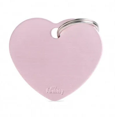 MY FAMILY MEDAGLIETTA BIG HEART ALUMINUM PINK alimento per cani e gatti | Pet Care Italia