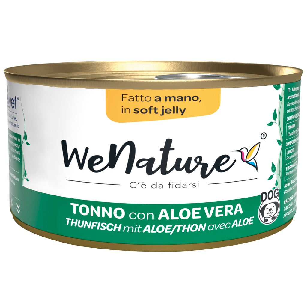 WENATURE CANE LATTINA IN JELLY ADULTO TONNO & ALOE 150 GR alimento per cani e gatti | Pet Care Italia