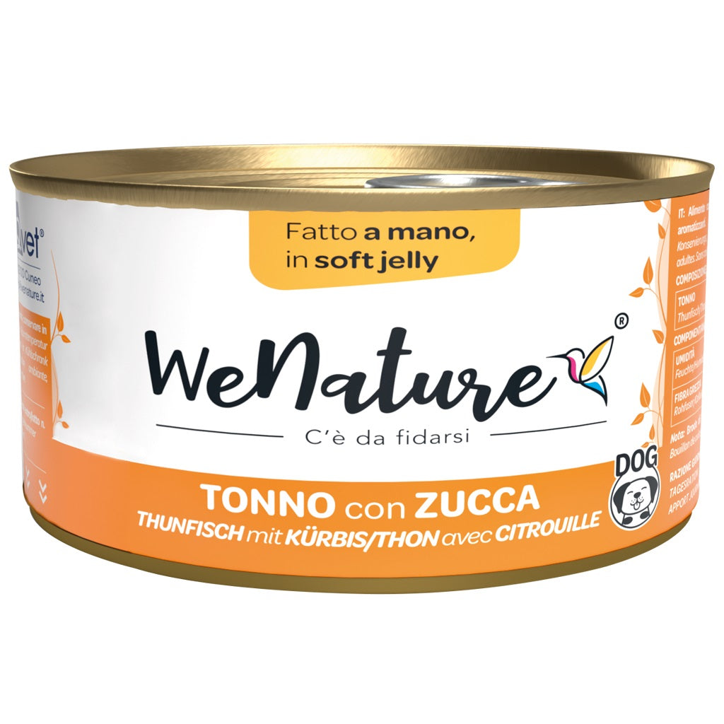 WENATURE CANE LATTINA IN JELLY ADULTO TONNO & ZUCCA 150 GR