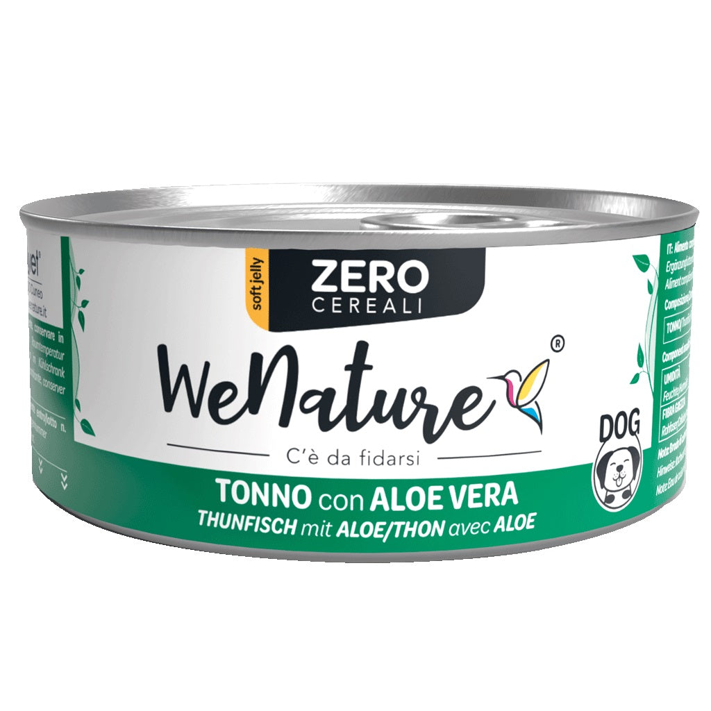 WENATURE CANE ZERO CEREALI LATTINA IN JELLY ADULTO TONNO & ALOE VERA 150 GR