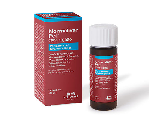 NORMALIVER PET cane e gatto SCIROPPO 50 ML