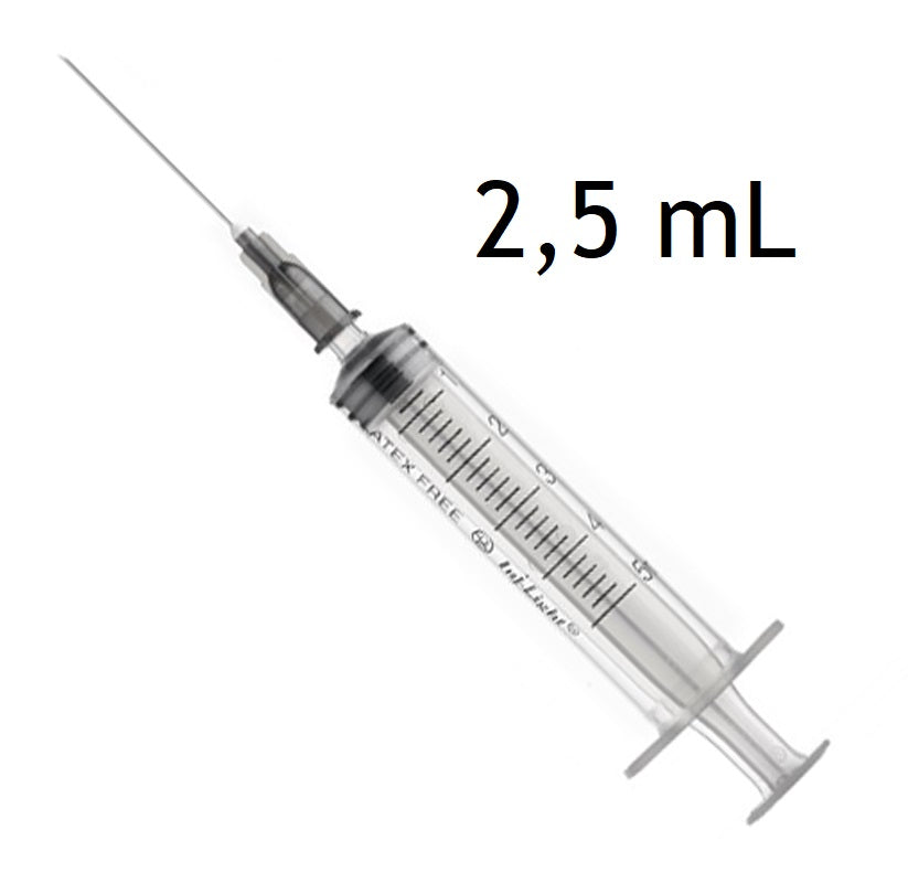 SIRINGA PIC STERILE CON AGO 2,5 ML 22Gx0.70x30 CF. (100 PZ)
