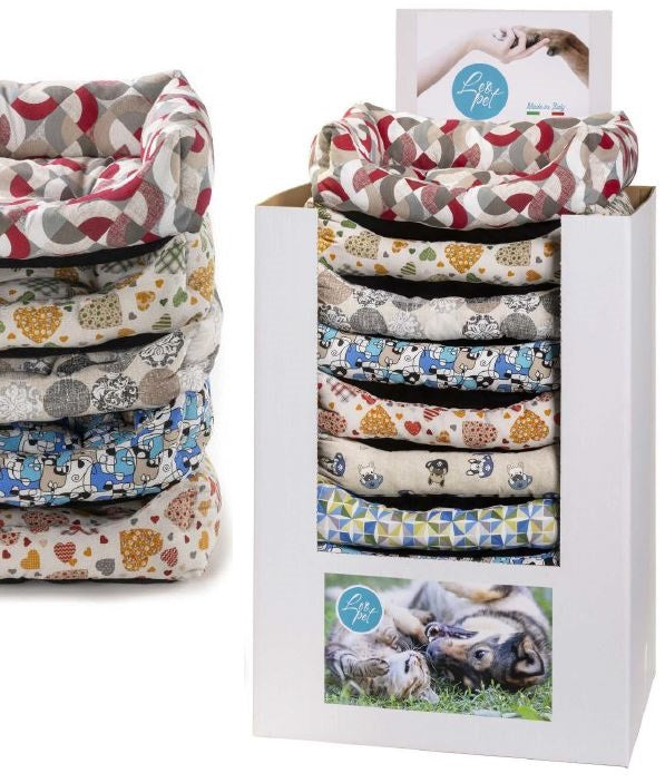 LEO PET CUCCIA RETTANGOLARE RODI 60x70 CM (fantasie assortite)